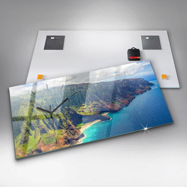 Horizontale Uhr mit motiv Hawaiianisches Meer