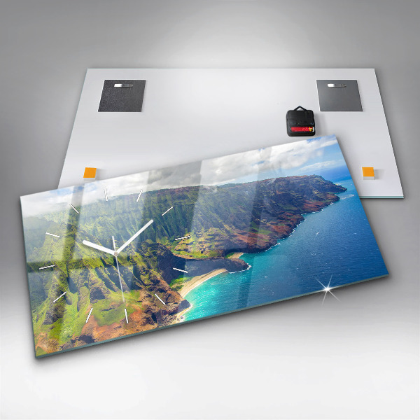 Horizontale Uhr mit motiv Hawaiianisches Meer