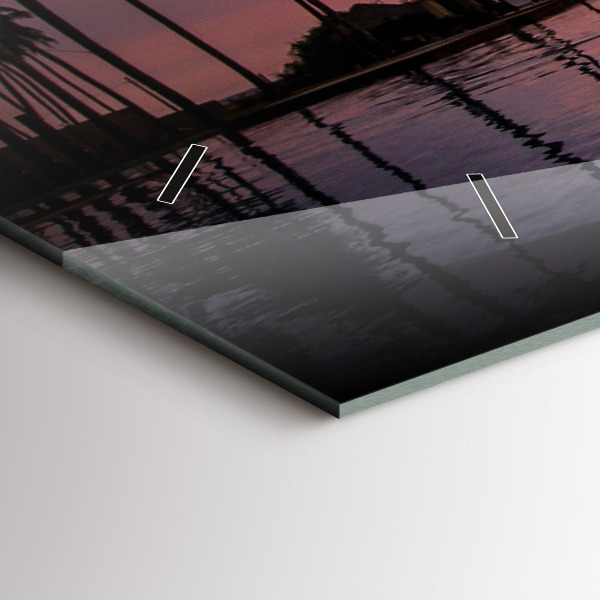 Horizontale Uhr Palmen auf Hawaii