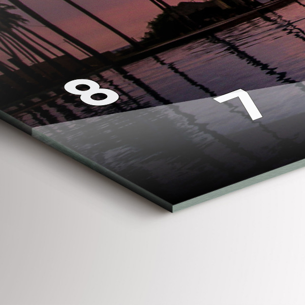 Horizontale Uhr Palmen auf Hawaii