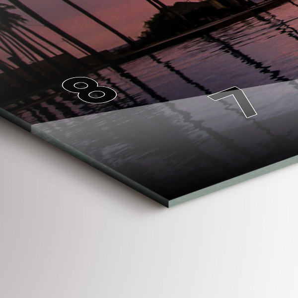 Horizontale Uhr Palmen auf Hawaii