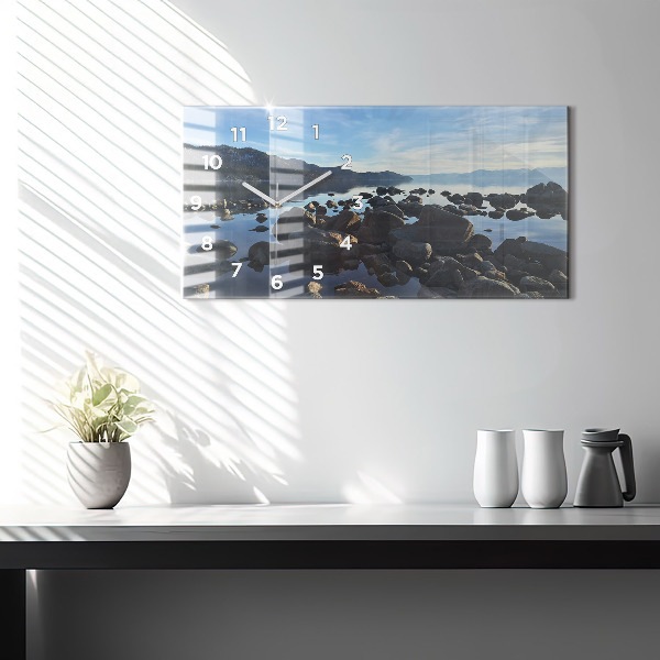 Horizontale Uhr mit motiv Blick aufs Meer