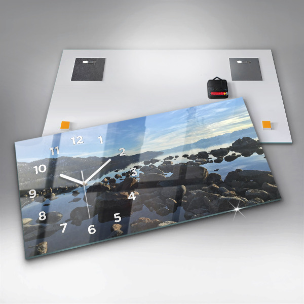 Horizontale Uhr mit motiv Blick aufs Meer