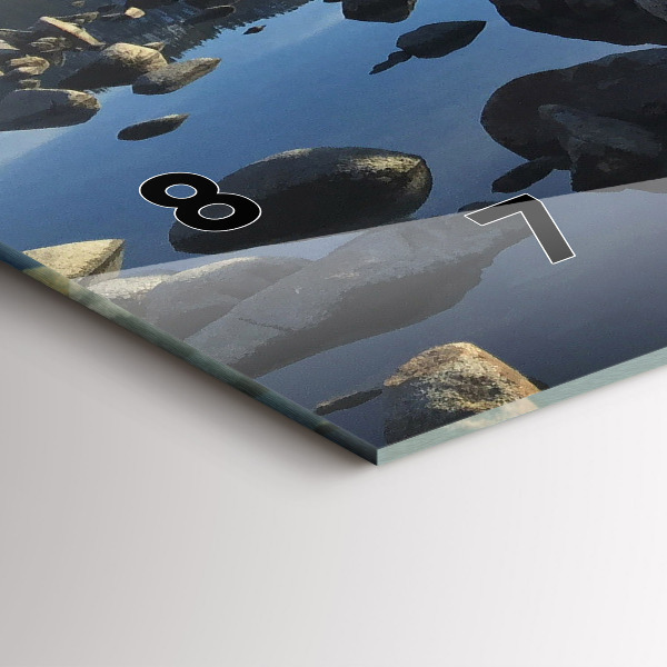 Horizontale Uhr mit motiv Blick aufs Meer