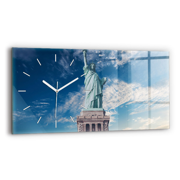 Horizontale Uhr mit motiv Freiheitsstatue New York