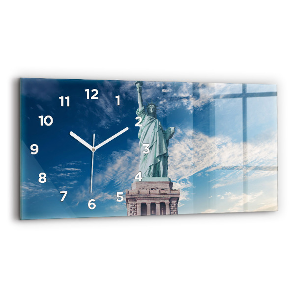 Horizontale Uhr mit motiv Freiheitsstatue New York