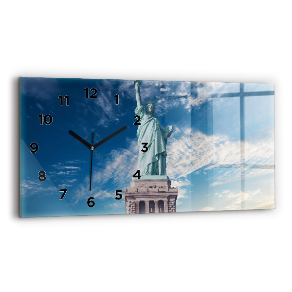 Horizontale Uhr mit motiv Freiheitsstatue New York