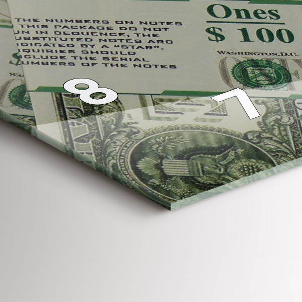 Horizontale Uhr 1 US Dollar