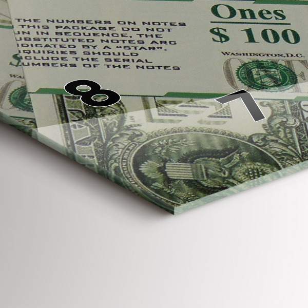 Horizontale Uhr 1 US Dollar