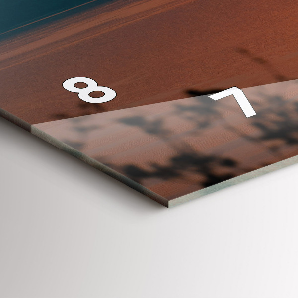 Horizontale Uhr Balaton am Abend