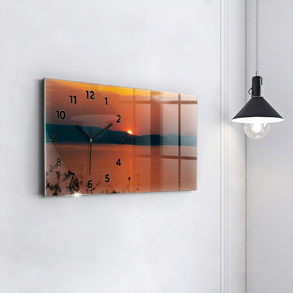 Horizontale Uhr Balaton am Abend