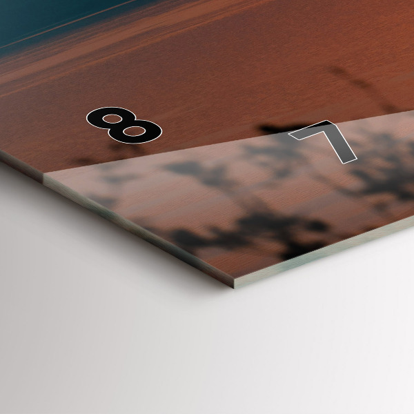 Horizontale Uhr Balaton am Abend