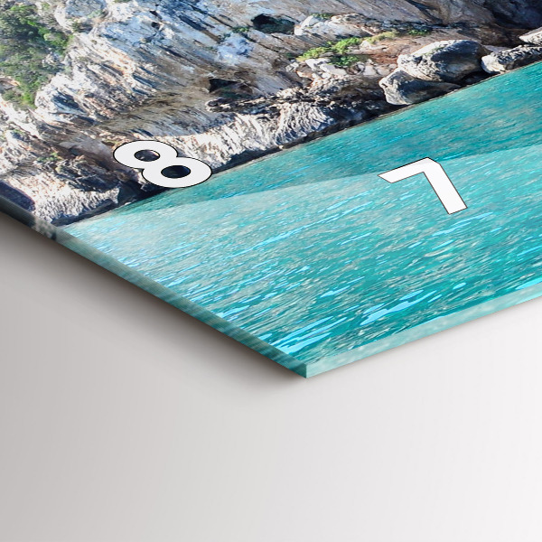 Horizontale Uhr mit motiv Unterwasser-Höhle