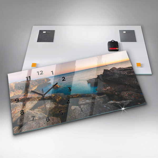 Horizontale Uhr mit motiv Meereslandschaft