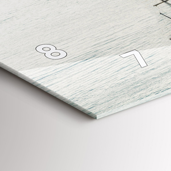 Horizontale Uhr Segelschiff in Dubrovnik