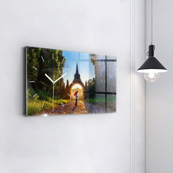 Horizontale Uhr Surat Thani Park in Thailand