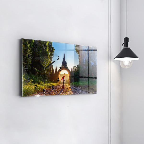 Horizontale Uhr Surat Thani Park in Thailand