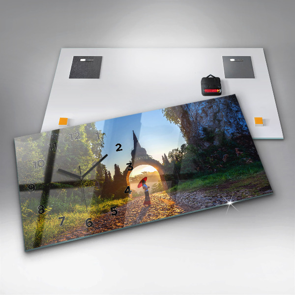 Horizontale Uhr Surat Thani Park in Thailand