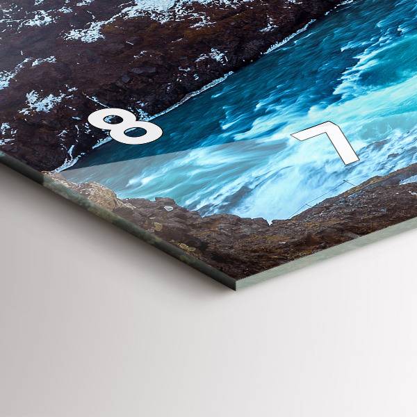 Horizontale Uhr Gullfoss-Wasserfall in Island