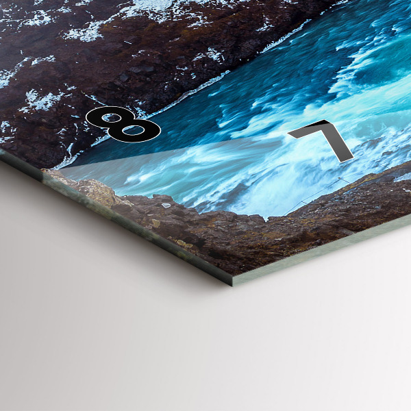 Horizontale Uhr Gullfoss-Wasserfall in Island