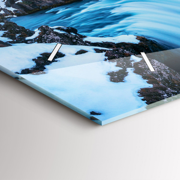 Horizontale Uhr Godafoss-Wasserfall in Island