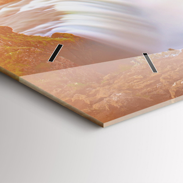 Horizontale Uhr mit motiv Godafoss in Island