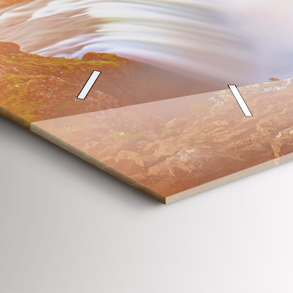 Horizontale Uhr mit motiv Godafoss in Island