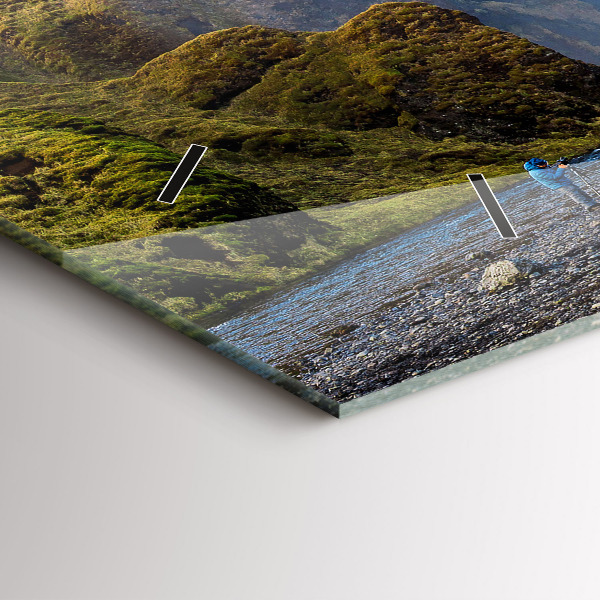 Horizontale Uhr mit motiv Wasserfall in Island