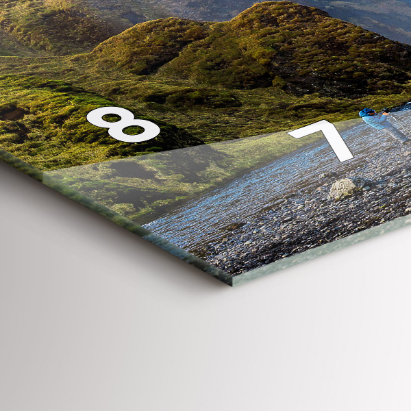 Horizontale Uhr mit motiv Wasserfall in Island