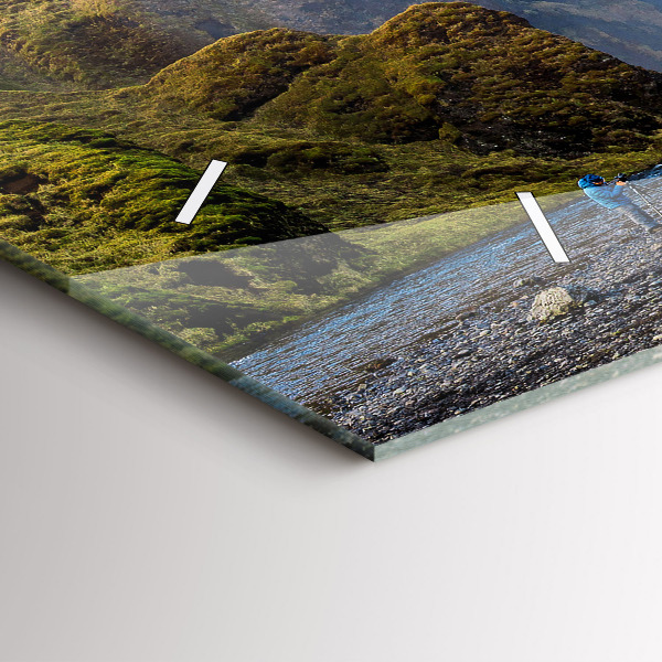 Horizontale Uhr mit motiv Wasserfall in Island