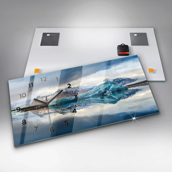 Horizontale Uhr mit motiv Jokulsarlon-See in Island