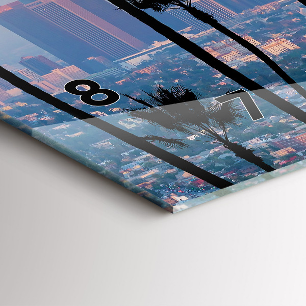 Horizontale Uhr Sonnenuntergang in Los Angeles