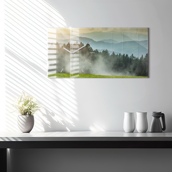 Horizontale Uhr mit motiv Berglandschaft