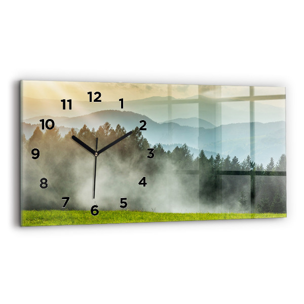 Horizontale Uhr mit motiv Berglandschaft