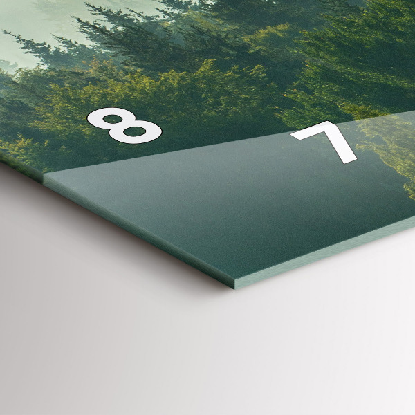 Horizontale Uhr mit motiv Sonnenaufgang Beskids