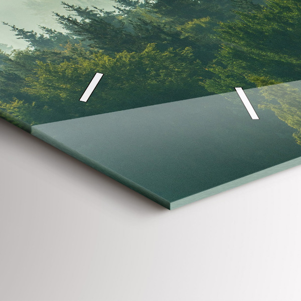 Horizontale Uhr mit motiv Sonnenaufgang Beskids