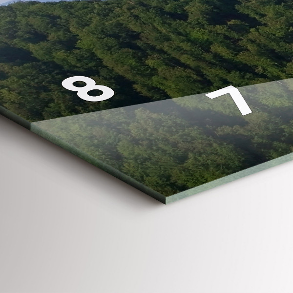 Horizontale Uhr mit motiv Sokolica-Gipfel im Pieniny-Gebirge