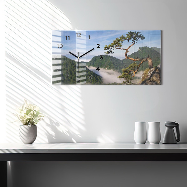 Horizontale Uhr mit motiv Sokolica-Gipfel im Pieniny-Gebirge