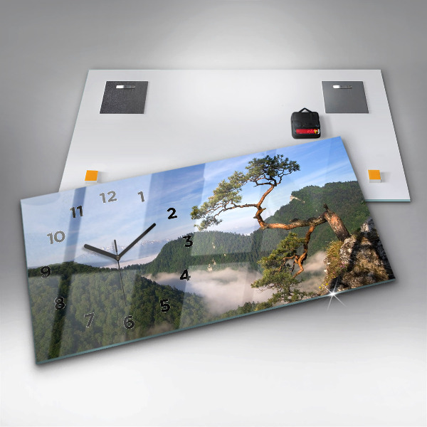 Horizontale Uhr mit motiv Sokolica-Gipfel im Pieniny-Gebirge