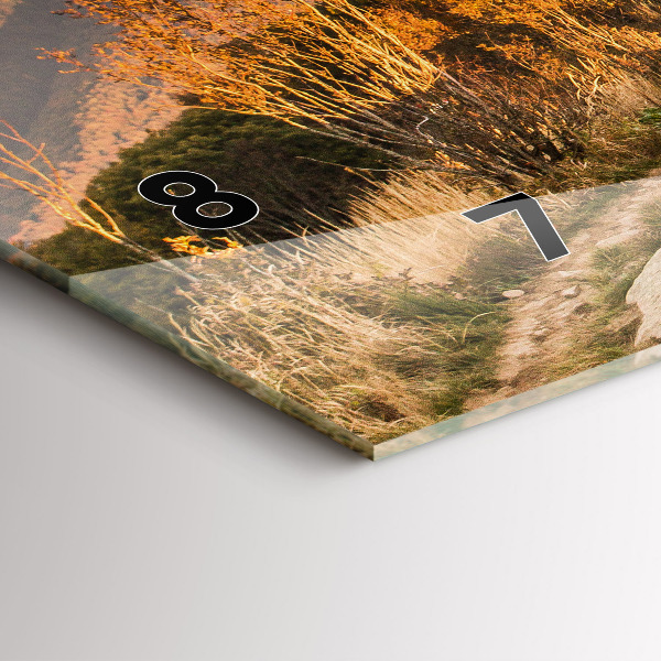 Horizontale Uhr mit motiv Bieszczady-Gebirge