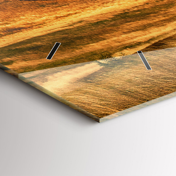 Horizontale Uhr mit motiv Berglandschaft im Herbst