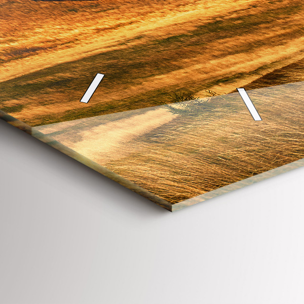 Horizontale Uhr mit motiv Berglandschaft im Herbst