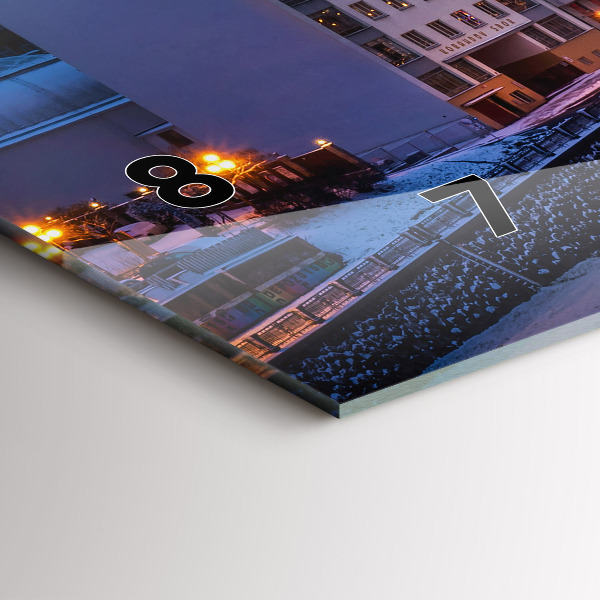 Horizontale Uhr mit motiv Panorama von Pilsen