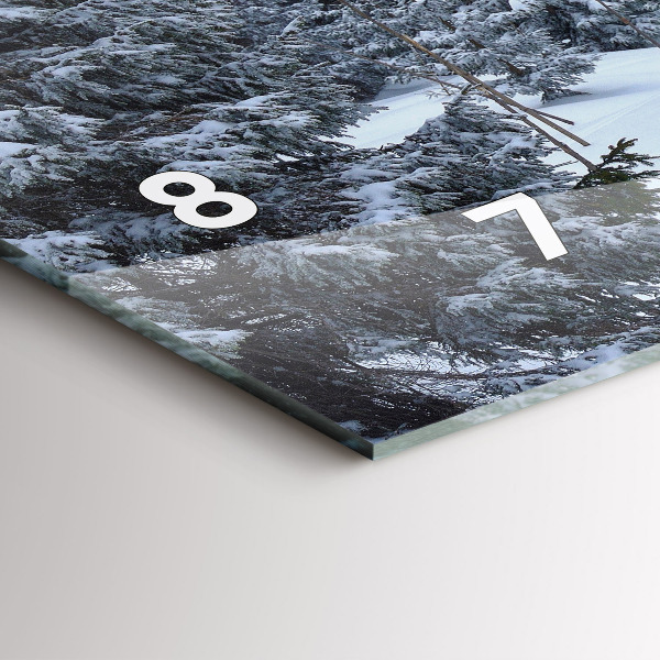 Horizontale Uhr mit motiv Tschechisches Riesengebirge im Winter