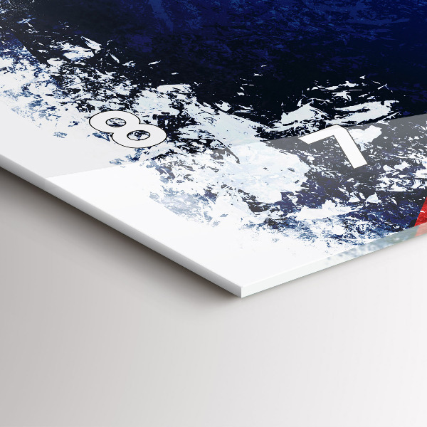 Horizontale Uhr mit motiv Flagge der Tschechischen Republik