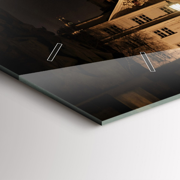 Horizontale Uhr mit motiv Karlsbrücke in Prag