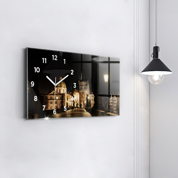 Horizontale Uhr mit motiv Karlsbrücke in Prag