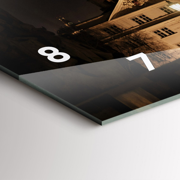 Horizontale Uhr mit motiv Karlsbrücke in Prag