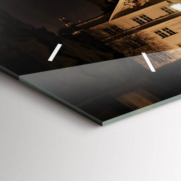 Horizontale Uhr mit motiv Karlsbrücke in Prag