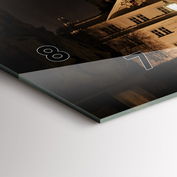 Horizontale Uhr mit motiv Karlsbrücke in Prag